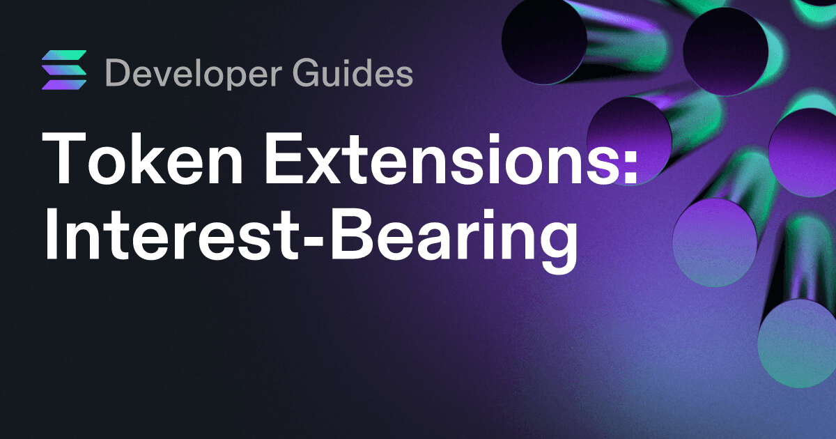 How to use the Interest-Bearing extension